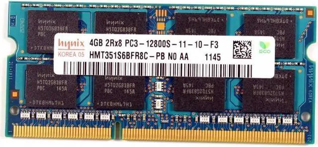 Alt view image 2 of 5 - Hynix 4GB PC3-12800 DDR3-1600 1600 MHz Laptop Memory HMT351S6BFR8C-PB