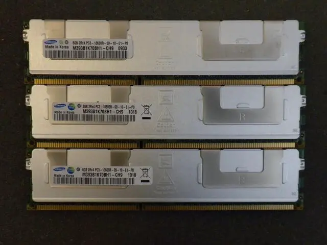 Alt view image 2 of 2 - 24GB (3X8GB) DDR3 PC3-10600 1333 MHz Hynix Memory for HP PROLIANT