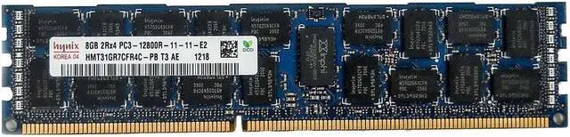 Alt view image 4 of 8 - HYNIXHynix Hmt31Gr7Cfr4C-Pb Hynix 8Gb (1X8Gb) Pc312800 1600Mhz Registered Ecc 2Rx4 Cl11 Ddr3 Sdram 240Pin Memory Module