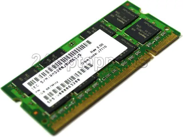 Alt view image 3 of 5 - Hynix 1GB DDR2 RAM PC2-5300 200-Pin Laptop SODIMM