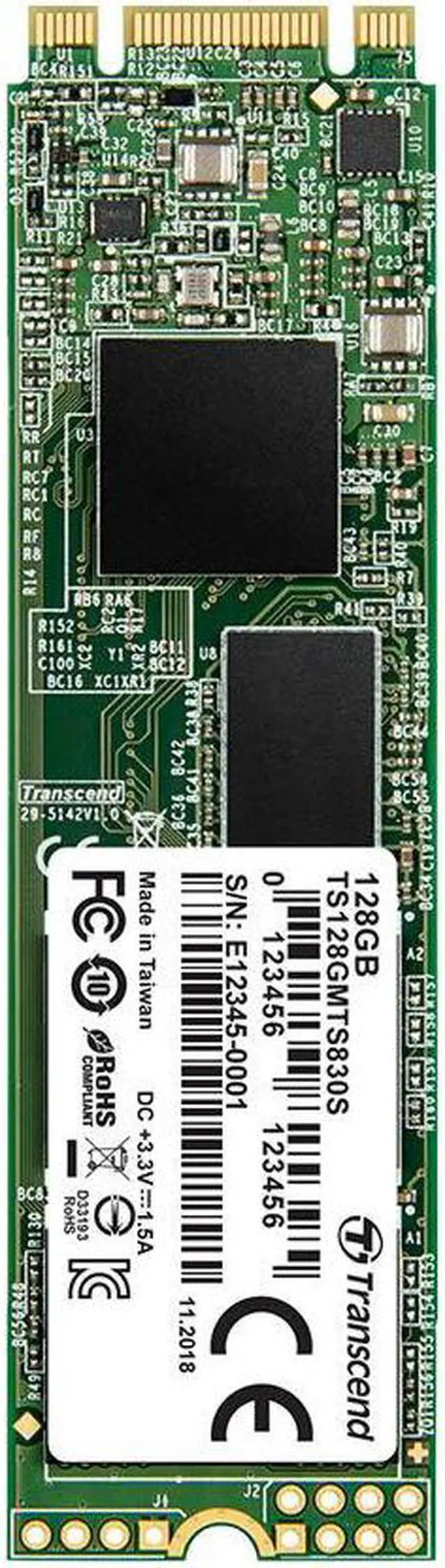 Alt view image 3 of 14 - Transcend 830S 256 GB Solid State Drive - SATA (SATA/600) - Internal - M.2 2280