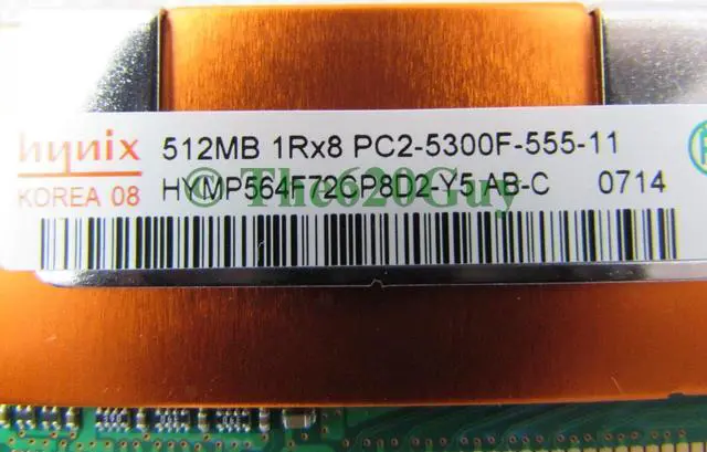 Alt view image 4 of 5 - HP 398705-051 1GB DDR2 SDRAM Memory Module