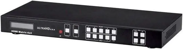 Alt view image 8 of 20 - Monoprice Blackbird 4K 4x4 HDMI Matrix HDR 18Gbps 4K@60Hz YCbCr 4:4:4 HDCP 2.2