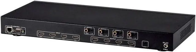 Alt view image 9 of 20 - Monoprice Blackbird 4K 4x4 HDMI Matrix HDR 18Gbps 4K@60Hz YCbCr 4:4:4 HDCP 2.2