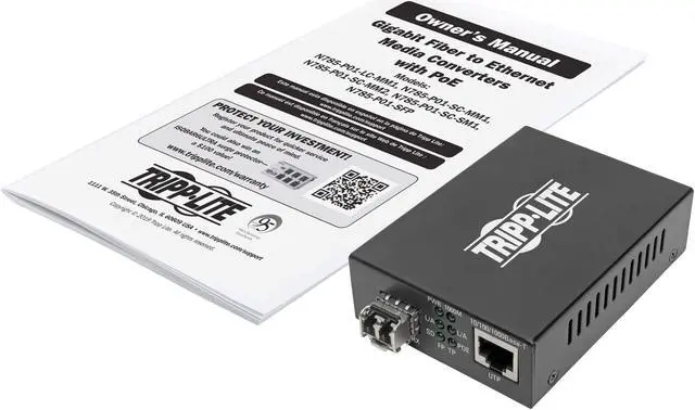 Alt view image 10 of 20 - Tripp Lite N785-P01-LC-MM1 Transceiver/Media Converter