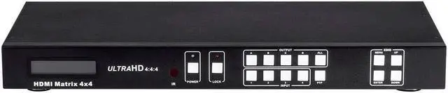Alt view image 10 of 20 - Monoprice Blackbird 4K 4x4 HDMI Matrix HDR 18Gbps 4K@60Hz YCbCr 4:4:4 HDCP 2.2