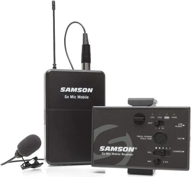 Alt view image 9 of 20 - Samson Go Mic Mobile Lavalier Wireless System