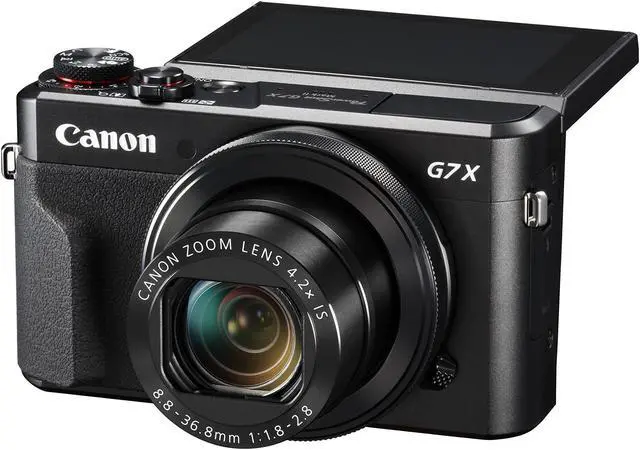 Alt view image 3 of 4 - Canon PowerShot Digital Camera [G7 X Mark II] with Wi-Fi & NFC, LCD Screen, and 1-inch Sensor - Black