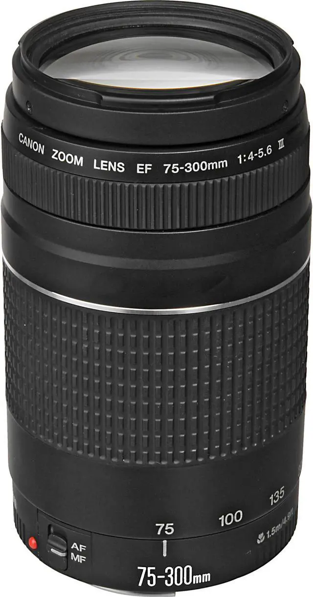 Alt view image 2 of 4 - Canon EF 75-300mm f/4-5.6 III Telephoto Zoom Lens 6473A003 + Deluxe Lens Pouch + Deluxe Cleaning Kit + Microfiber Cloth