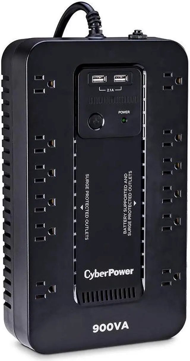 Alt view image 8 of 20 - CyberPower ST900U Standby UPS Systems - 900VA/500W, 120 VAC, NEMA 5-15P, Compact, 12 Outlets, PowerPanel® Personal