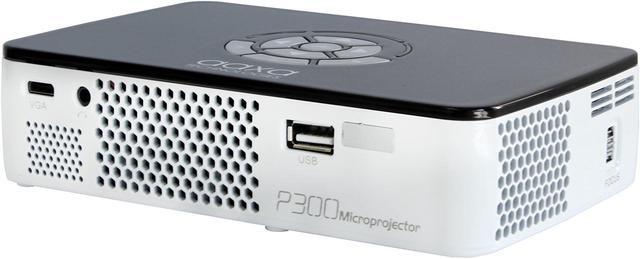 Alt view image 5 of 11 - AAXA P300 HD LED DLP Mini Portable Pico Projector with 500 LED Lumens, HDMI, Mini-VGA, and Media Player for Business and Home use