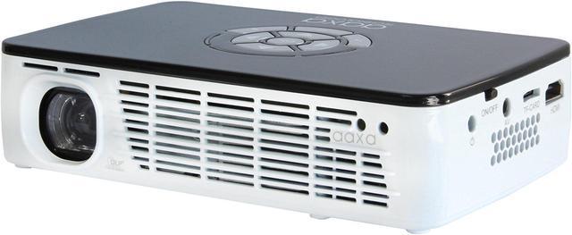 Alt view image 4 of 11 - AAXA P300 HD LED DLP Mini Portable Pico Projector with 500 LED Lumens, HDMI, Mini-VGA, and Media Player for Business and Home use
