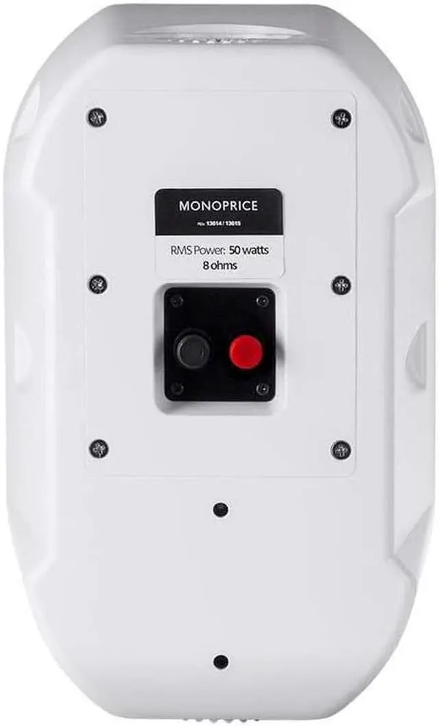 Alt view image 8 of 12 - Monoprice 6.5in Weatherproof 2-Way Speakers with Wall Mount Bracket (Pair White)