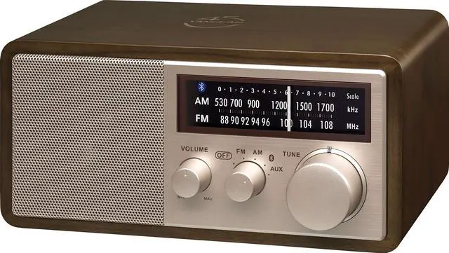 Alt view image 9 of 13 - Sangean - WR-16SE - Sangean WR-16SE WR-16 45th Anniversary Special Edition AM/FM Wooden Cabinet Radio with Bluetooth