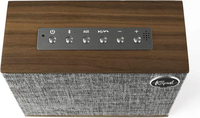 Alt view image 3 of 5 - klipsch heritage groove portable bluetooth speaker in walnut