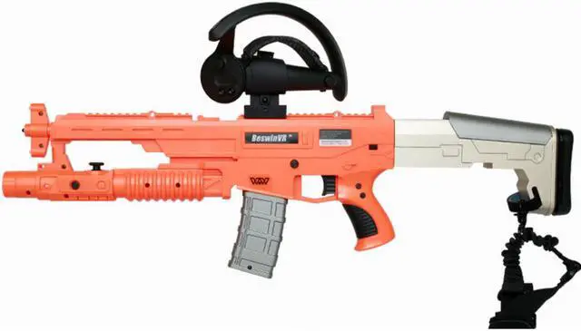 Alt view image 2 of 5 - BeswinVR Haptic VR Gun Controller for Valve Index, HTC Vive/Cosmos Elite, Lighthouse tracking - Base Station 1.0, 2.0 required.