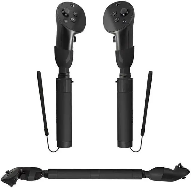 Main image of BeswinVR Extension Grips for Quest Pro, VR Game Controllers Handle Accessories for Playing Beat Saber, Golf+, Badminton, Baseball Games Black