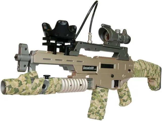 Alt view image 3 of 6 - BeswinVR Haptic VR Gun Controller for Vive Tracker 2.0, 3.0 ( Tracker Not Included)