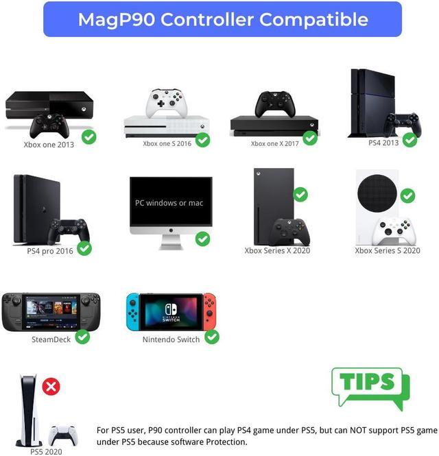 Alt view image 5 of 5 - MagP90 Gun Controller Games Compatible for Xbox Series X/S, Xbox One/S/X, PS4pro, Compatible with Steam Deck and Nintendo Switch