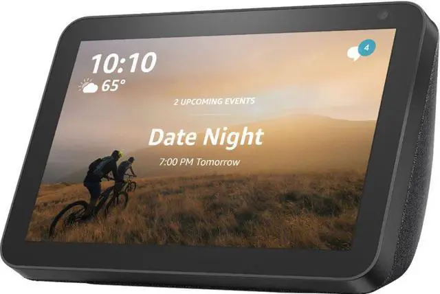 Alt view image 7 of 20 - Amazon Echo Show 8 Smart Speaker with Alexa 8" HD Smart Display - Black