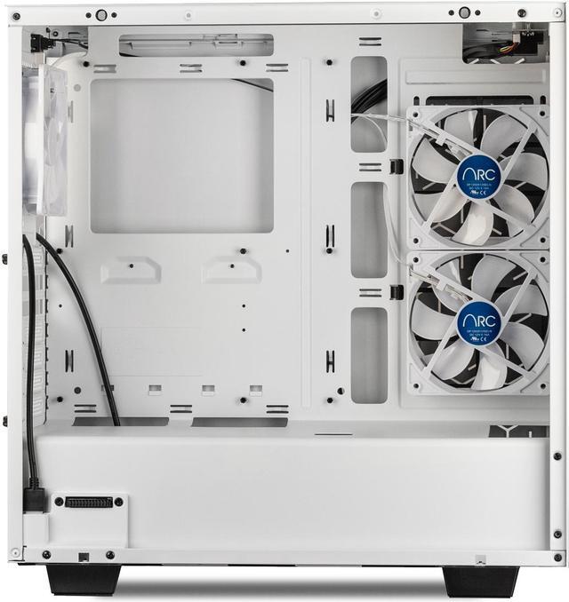 Alt view image 5 of 6 - iBUYPOWER Snowblind S Case 19" Translucent Customizable Side-Panel LCD Display 1280 x 1024 Resolution Mid-Tower Desktop Computer Gaming Case  - White