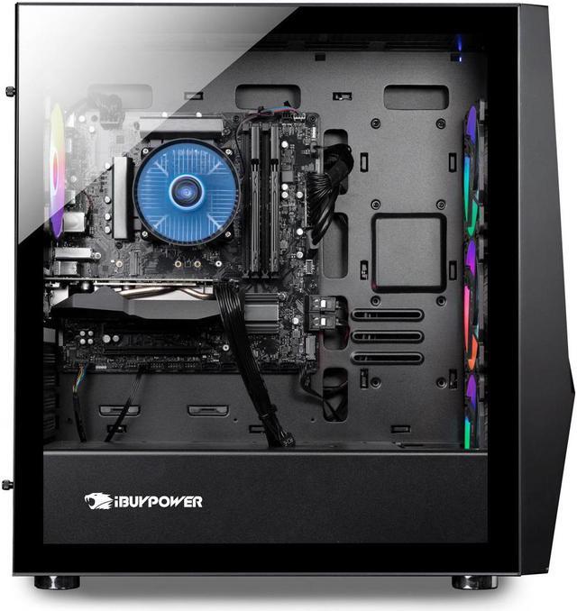 Alt view image 4 of 6 - iBUYPOWER - Slate5MR243i Gaming Desktop - Intel i7 11700F - 16GB Memory - AMD Radeon RX 6600 8GB - 480SSD+1TB HDD - Black