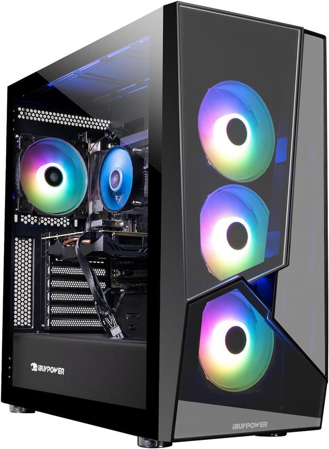 iBUYPOWER Gaming Desktop - SlateMR2140 - AMD Ryzen 5 5600 - NVIDIA