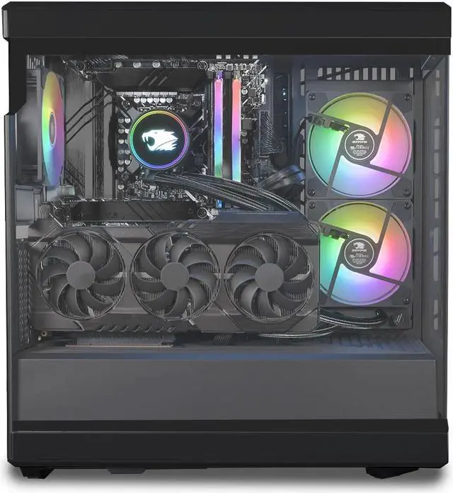 Alt view image 4 of 6 - iBUYPOWER Gaming PC Desktop Y40311A | AMD Ryzen 7 7700X 4.5 GHz (5.4 GHz Max Turbo) | GeForce RTX 4070 Ti 12 GB | 32GB 5200 MHz DDR5 RAM | 1TB NVMe + 1TB HDD | Windows 11 Home 64-bit