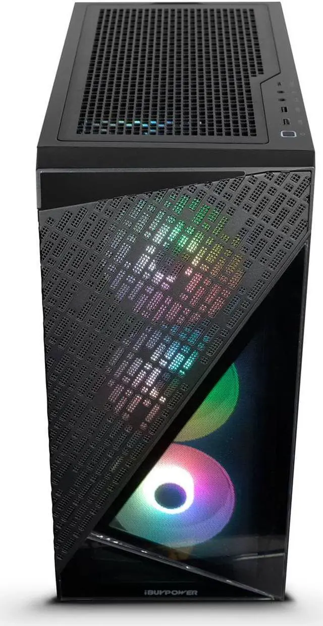 Alt view image 4 of 7 - iBUYPOWER SlateMesh Gaming Desktop PC, AMD Ryzen 7 7700X, NVIDIA GeForce RTX 4070 12GB, 32GB DDR5 RAM, 2TB SSD, Windows 11, SlateMeshA7N4701