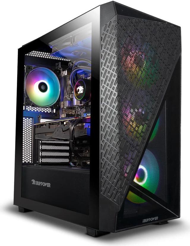 iBUYPOWER Gaming PC SlateMeshA7N4701 AMD Ryzen 7 7700X 4.5 GHz (5.4 GHz Max  Turbo), NVIDIA GeForce RTX 4070 12 GB, 32 GB 5200 MHz DDR5 RAM, 2 TB NVMe  