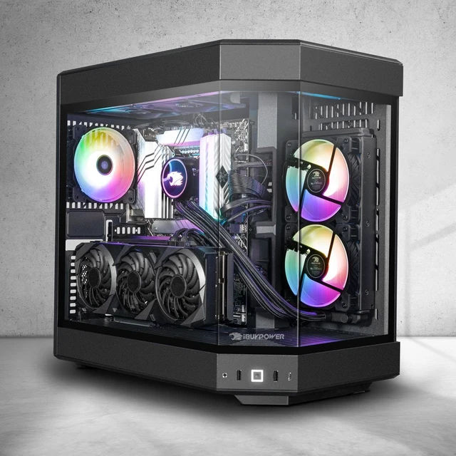 Alt view image 7 of 7 - iBUYPOWER Y60 Gaming Desktop PC, Intel i9-13900KF, NVIDIA GeForce RTX 4060 Ti 8GB, 32GB DDR5 RAM, 2TB SSD, Windows 11, Y60BI9N46T01