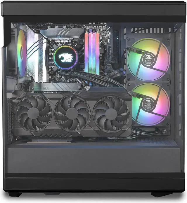 Alt view image 4 of 5 - iBUYPOWER Y40 Gaming Desktop PC, AMD Ryzen 7 7700X, NVIDIA GeForce RTX 4070 Ti Super, 32GB DDR5 RAM, 2TB SSD, Windows 11, PB-Y40BA7N47TS-01