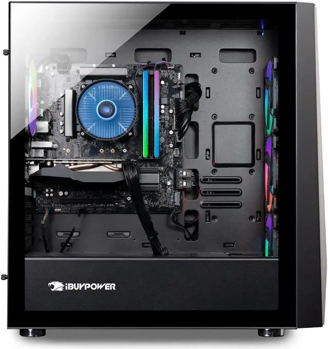 Alt view image 4 of 5 - iBUYPOWER Trace Mesh Gaming PC Desktop - AMD Ryzen 7 5700, NVIDIA GeForce RTX 4060 8GB, 16GB DDR4 RGB RAM, 1TB NVMe SSD - TMA7N4601
