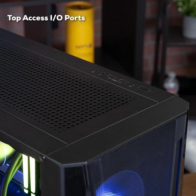 Alt view image 7 of 7 - iBUYPOWER Trace Mesh Gaming Desktop - Intel Core i7 14700F, NVIDIA GeForce RTX 4060 Ti 8GB, 32GB DDR5 RGB RAM, 1TB NVMe SSD _TMI7N46T01