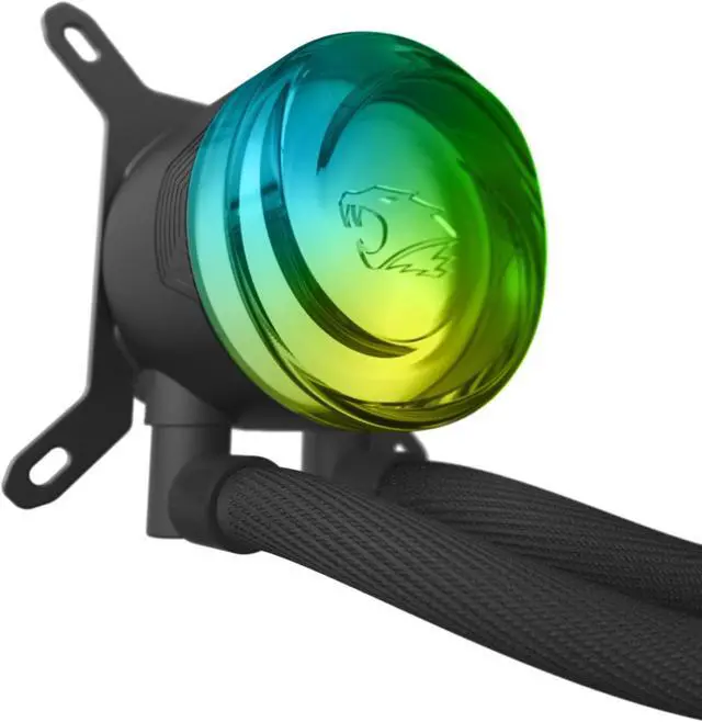 Alt view image 2 of 7 - iBUYPOWER AW4 360mm Radiator CPU AIO Liquid Cooler (2024), 3x 120mm Core Fans, RGB Display, Fan Speed 700-2000 RPM, Airflow Volume 65 CFM, Intel 1700/1150/1151, AMD AM5/AM4 - Black