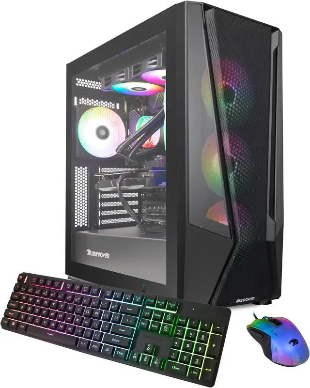 Main image of iBUYPOWER Trace Mesh Gaming PC Desktop - AMD Ryzen 7 9700X - NVIDIA GeForce RTX 4060 Ti 8GB - 32GB DDR5 RGB - 1TB NVMe SSD - TMA7N46T01