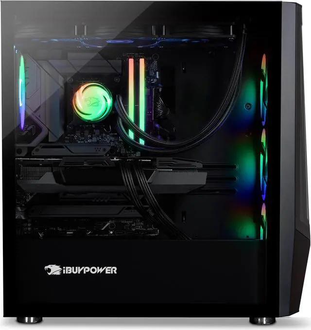 Alt view image 3 of 7 - iBUYPOWER Trace Mesh Gaming PC Desktop - AMD Ryzen 7 9700X - NVIDIA GeForce RTX 4060 Ti 8GB - 32GB DDR5 RGB - 1TB NVMe SSD - TMA7N46T01