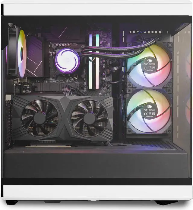 Alt view image 3 of 7 - iBUYPOWER Y40 Pro White Gaming PC Desktop - AMD Ryzen 7 9700X - NVIDIA GeForce RTX 4070 Ti Super 16GB - 32GB DDR5 RGB - 1TB NVMe SSD - Y40WA7N47TS01