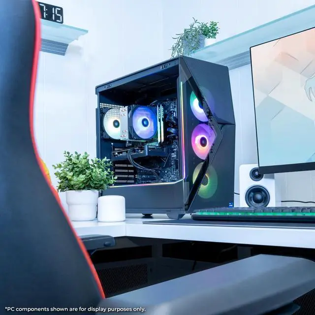 Alt view image 6 of 7 - iBUYPOWER Slate 8 MESH Gaming PC Desktop - Intel Core Ultra 7 265F - NVIDIA GeForce RTX 5070Ti 16GB - 32GB DDR5 RGB - 2TB NVMe SSD - SMI7N57T01