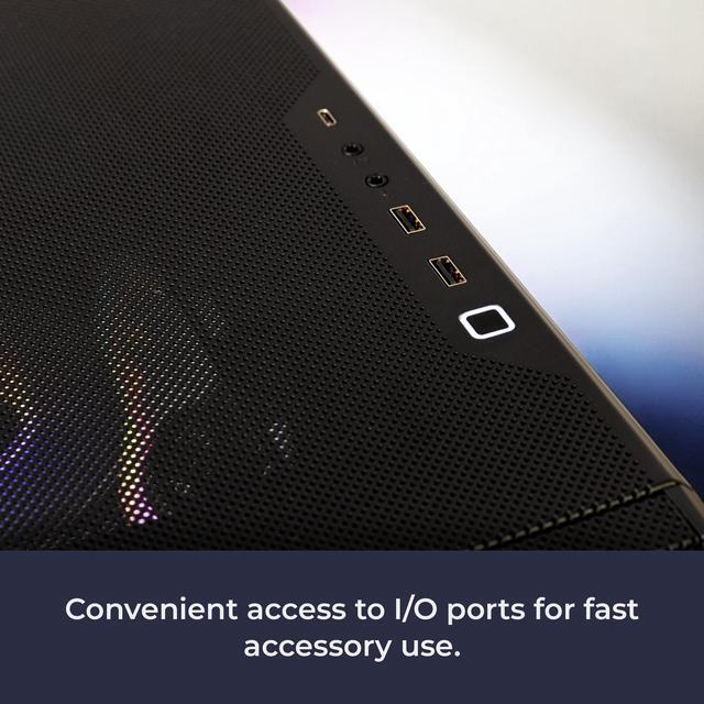 Alt view image 7 of 7 - iBUYPOWER Slate 8 MESH Gaming PC Desktop - Intel Core Ultra 7 265F - NVIDIA GeForce RTX 5070Ti 16GB - 32GB DDR5 RGB - 2TB NVMe SSD - SMI7N57T01