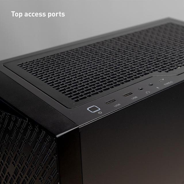 Alt view image 5 of 7 - iBUYPOWER Slate 6 MESH Gaming PC Desktop - AMD Ryzen 5 7600 - NVIDIA GeForce RTX 4060 8GB - 16GB DDR5 RGB - 500GB NVMe SSD - SlateMeshA5N4601
