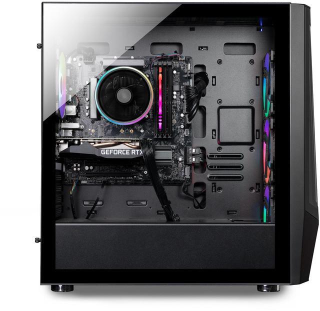Alt view image 2 of 7 - iBUYPOWER Slate 6 MESH Gaming PC Desktop - AMD Ryzen 5 7600 - NVIDIA GeForce RTX 4060 8GB - 16GB DDR5 RGB - 500GB NVMe SSD - SlateMeshA5N4601