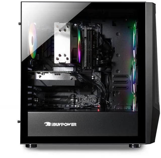 Alt view image 6 of 7 - iBUYPOWER Trace 7 Mesh Gaming PC Desktop - AMD Ryzen 7 5700 - NVIDIA GeForce RTX 3050 6GB - 16GB DDR4 RGB - 1TB NVMe SSD - TMA7N3501