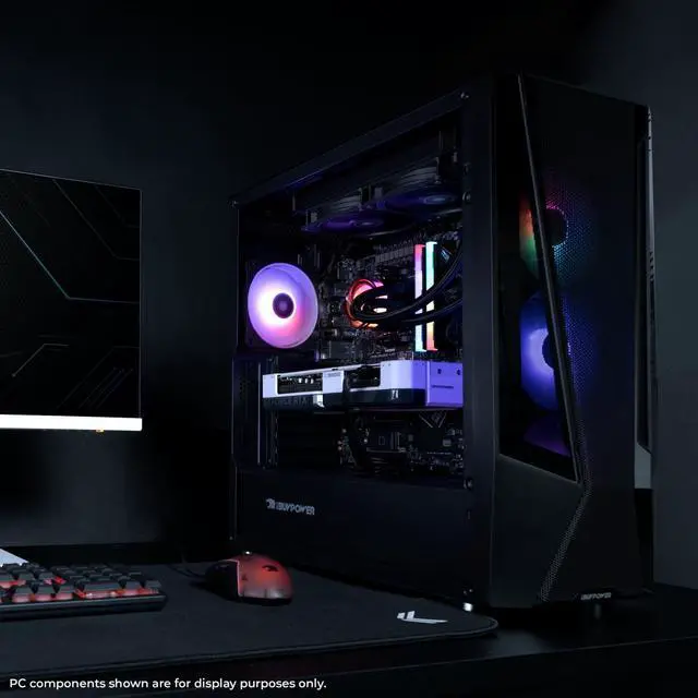 Alt view image 4 of 7 - iBUYPOWER Trace 7 Mesh Gaming PC Desktop - AMD Ryzen 7 5700 - NVIDIA GeForce RTX 3050 6GB - 16GB DDR4 RGB - 1TB NVMe SSD - TMA7N3501