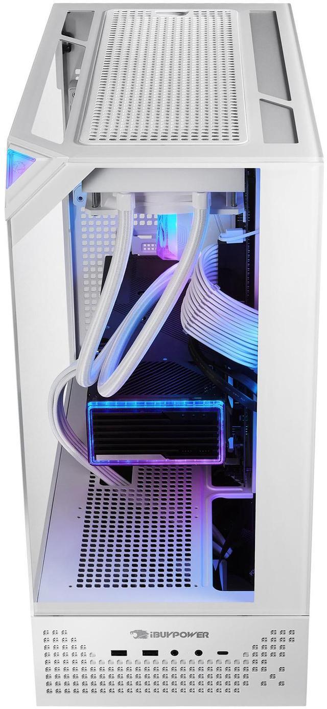 Alt view image 3 of 7 - iBUYPOWER Element 9 Pro White Gaming PC Desktop - Intel Core Ultra 7 265KF - NVIDIA GeForce RTX 5070Ti 16GB - 32GB DDR5 RGB - 1TB NVMe SSD - EPWI7N57T01