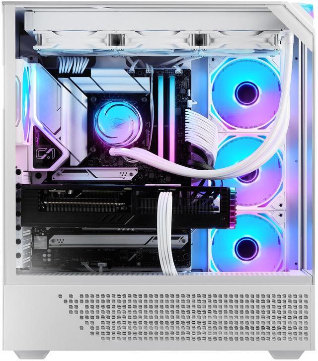 Alt view image 2 of 7 - iBUYPOWER Element 9 Pro White Gaming PC Desktop - Intel Core Ultra 7 265KF - NVIDIA GeForce RTX 5070Ti 16GB - 32GB DDR5 RGB - 1TB NVMe SSD - EPWI7N57T01