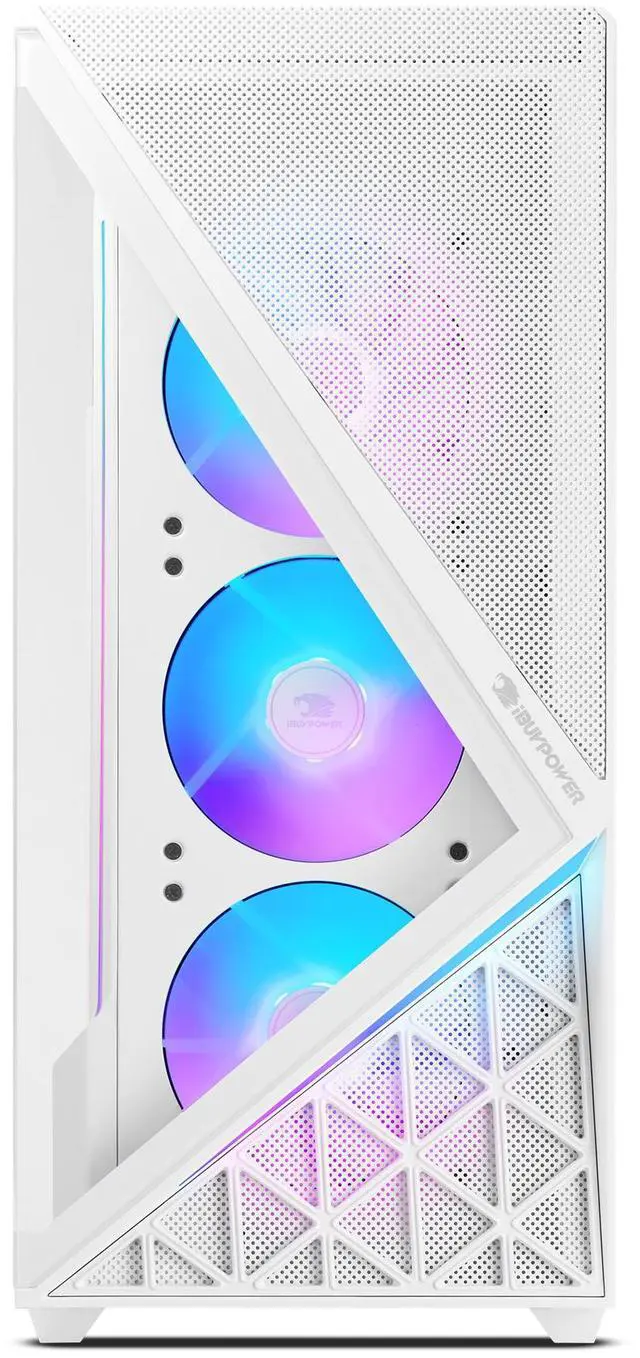 Alt view image 4 of 14 - iBUYPOWER Slate 9 White Gaming PC Desktop - Intel Core Ultra 9 285 - NVIDIA GeForce RTX 5060Ti 8GB - 64GB DDR5 RGB - 2TB NVMe SSD - SWI9N56T01
