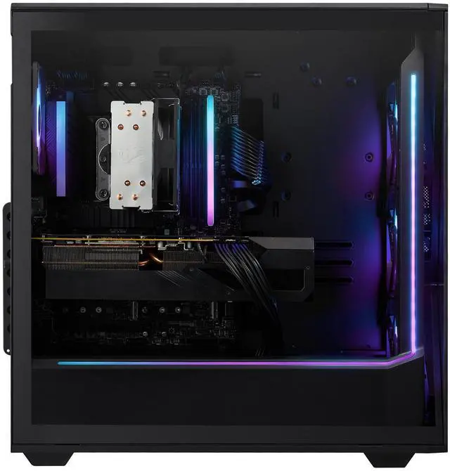 Alt view image 4 of 14 - iBUYPOWER Slate Gaming PC Desktop - AMD Ryzen 7 8700F, AMD Radeon RX 6600 8GB, 16GB DDR5 RGB RAM, 1TB NVMe SSD