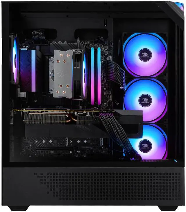 Alt view image 4 of 14 - iBUYPOWER Element Gaming PC Desktop - Intel Core i9 14900F, NVIDIA GeForce RTX 5070 12GB, 32GB DDR5 RGB RAM, 1TB NVMe SSD