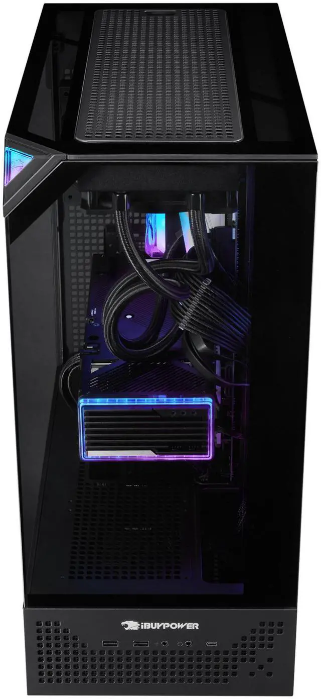 Alt view image 4 of 7 - iBUYPOWER Element Pro Gaming PC Desktop - Intel Core i9 14900KF, NVIDIA GeForce RTX 5070 12GB, 32GB DDR5 RGB RAM, 2TB NVMe SSD
